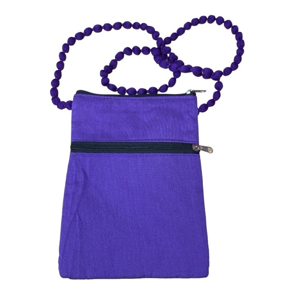 Ethnic India Embroidered Bag with Elephant, Mirrored Detail and Mixed Designs - Picture 2 of 9